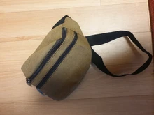 Bolso de lona para cinturón informal para hombre y mujer, mochila de cintura con cierre, sólido, bolsillo para teléfono, bolso de compras