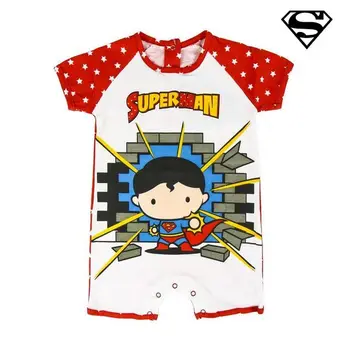 

Baby's Short-sleeved Romper Suit Superman Red White (3M)