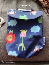 Sunveno-Bolsa de pañales para bebés, organizador reutilizable impermeable con impresiones de moda, bolsa de tela húmeda/seca, bolsa de almacenamiento para mamás, bolsa de pañales de viaje