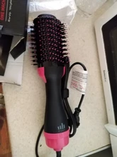 Secador de pelo 2 en 1 de un paso, cepillo de aire caliente, rizador, secador eléctrico, herramientas de estilismo para el cabello