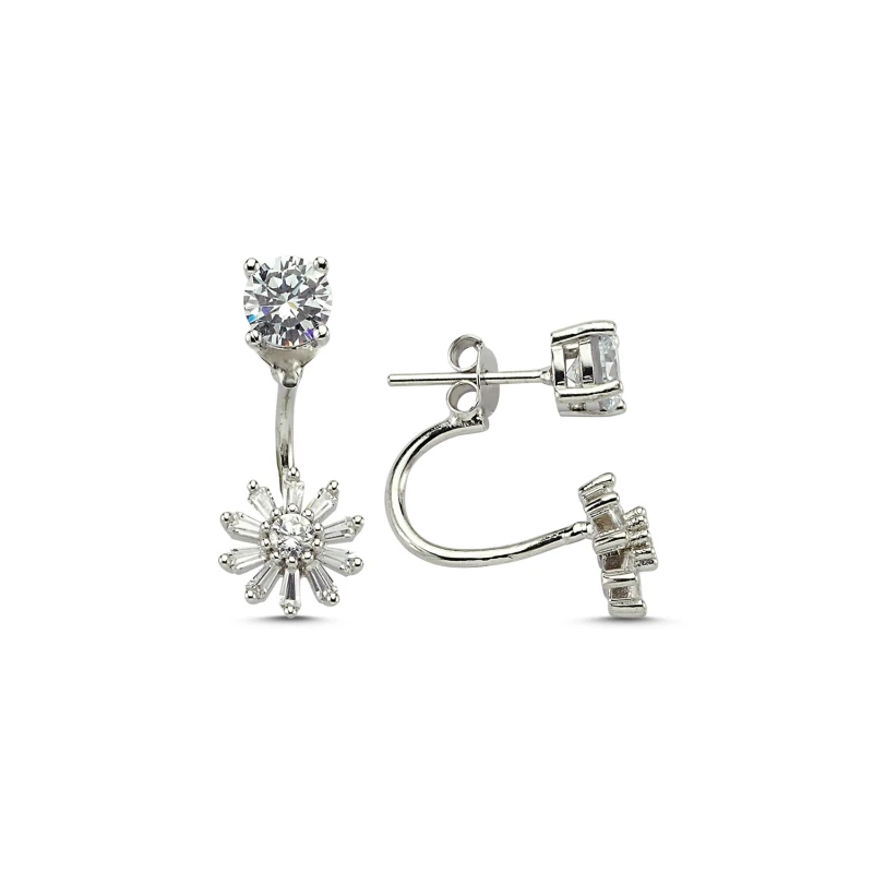 

Armagano Baget & Zircon Crystal Dual Earrings