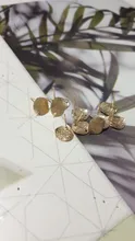 10 Uds. Pendientes de aleación Zina con Base de Plata Irregular de oro de 12mm para Pendiente de círculo, accesorio para pendientes DIY, joyería AC211