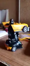 Coche de juguete transformable 2 en 1 para niños, Robot transformable de transformación, juguete para regalo