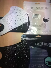 4pc brillo ostentoso diamantes cara MaskReusable boca lentejuela brillante Anti Haze a prueba de polvo máscara de protección máscara mascarillas