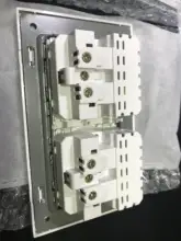 Delviz-Toma corriente con USB estándar para la UE, enchufe de pared con 2 salidas, panel de alimentación CA 110 ~ 250V, de calidad 16A, doble marco, 146x86mm