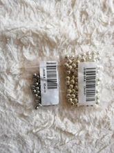 Lote de cuentas espaciadoras CCB de agujero grande para la fabricación de joyas, accesorios para manualidades, color dorado y plateado, diámetro de 4, 6, 8, 10 y 12mm, 30 a 100 unidades