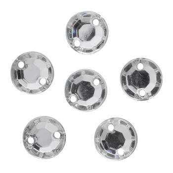 

Rhinestones sewn, acrylic, 6mm, 25 pcs/pack (round) Astra (N38 transparent)