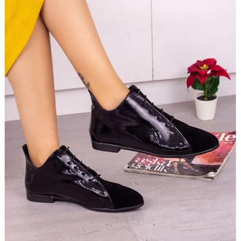 

Aroni Black Patent Leather with Suede Detail Boat , High Quality 100% Vegan Leather Woman Boots. Shoe Boot, Sneaker , Chaussure , Uomo , Young Woman, Chaussures De Jeunes Hommes , Leather , 2021 Fashion