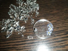 Lote de conectores de Clips dorados de 7 a 8mm, accesorios para collar, 100 unidades