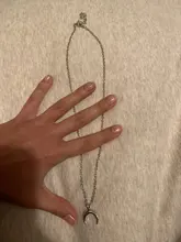 Collar con colgante de Luna y Chapado En Oro para mujer, cadena de clavícula, regalo para Amiga