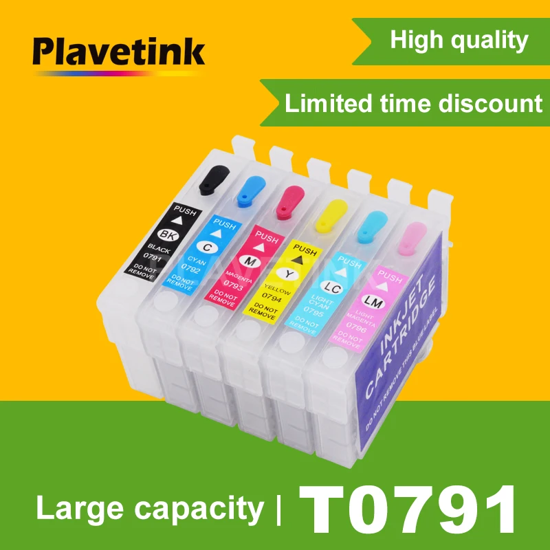 Plavetink чернильный картридж T0791 для Epson Stylus Photo PX 720WD 730WD 800FW 810FW 820FWD 830FWD 1400 1500W P50 1430