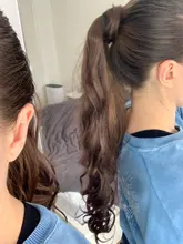 S-noilite-Extensión de cabello sintético para mujer, coleta de 17 /23/26 con Clip largo envolvente, cola de caballo falsa