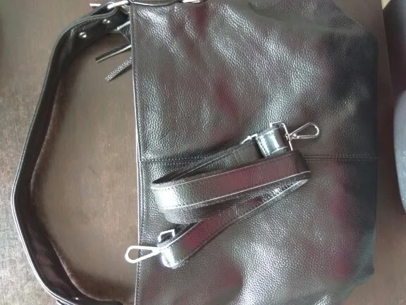 Fashion Soft Real Genuine Leather Tassel Women Handbag Elegant Ladies Hobo Shoulder Bag Messenger Purse Satchel White photo review