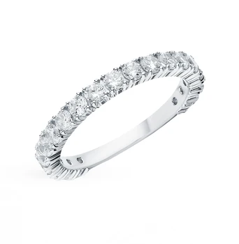 

Silver ring with cubic zirconia sunlight sample 925 test