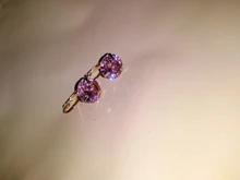 MAIKALE 12MM Simple coreano AAA Cubic Zirconia nuevo cobre chapado en oro temperamento pendiente para mujeres regalos