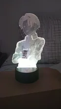 Table-Lamp Light Cool Ackerman-Figure Night-Light Titan Attack Acrylic Home-Room-Decor