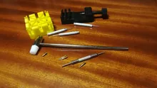 11 unids/set ver enlace para la banda hendidura Correa pulsera Extractor de pasadores de cadena regulador Kit de herramienta de la reparación para hombres reloj de las mujeres
