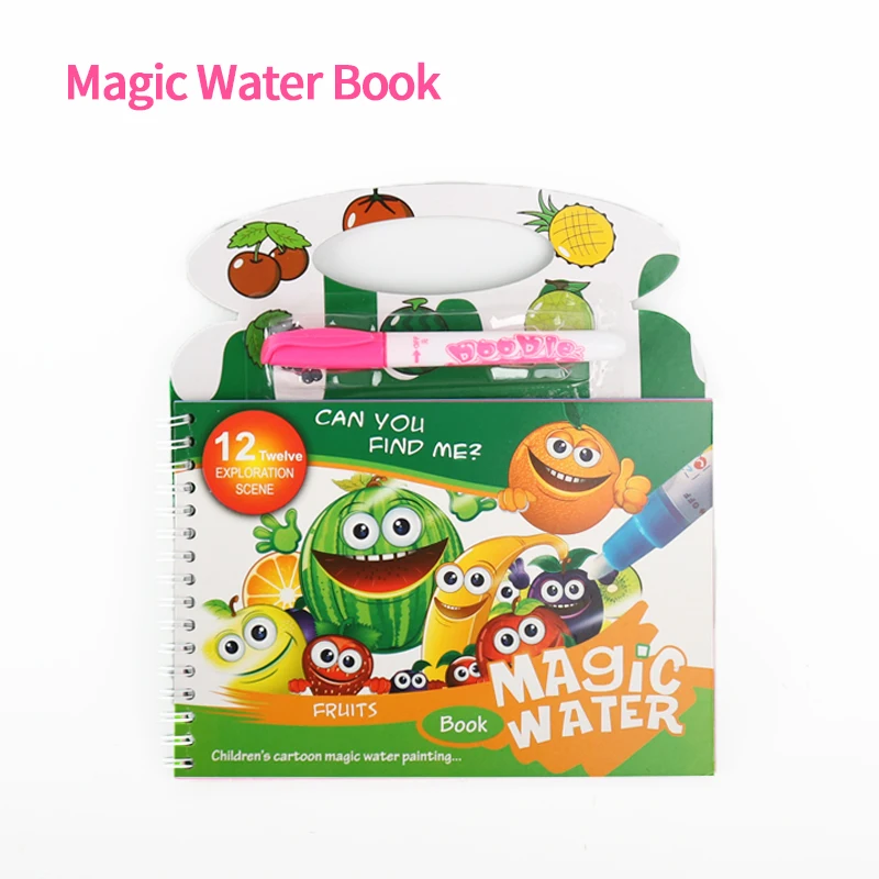 

Coloring Books Painting Cartoon Drawing Imagination Toy Magic Water Pen Drawing Book Painting Board For Kids Education