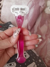 Uds cabezales + afeitadora de las mujeres removedor de pelo de afeitar Set de hojillas afeitadora de línea de Bikini cabeza de reemplazo herramientas