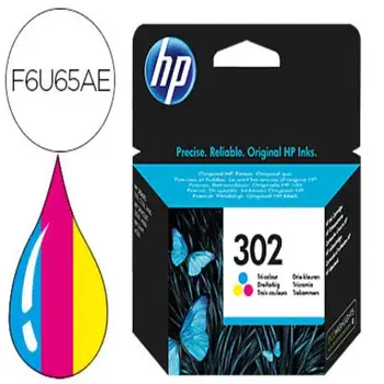 

Ink-jet hp 302 deskjet 1110 / 2130 / 3630 officejet 3830 / 4650 envy 4520 tricolor 165 pag 79508-F6U65AE