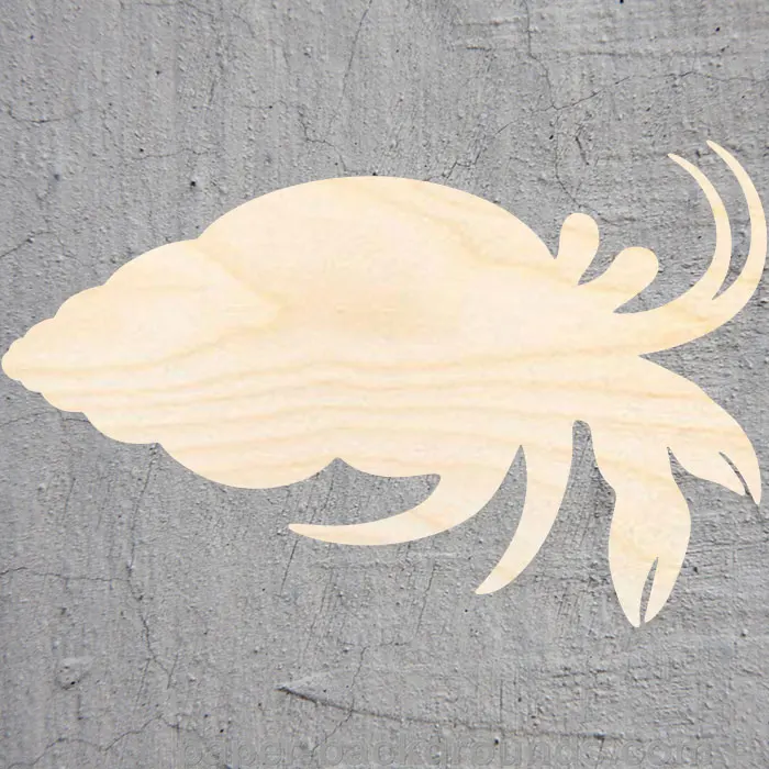 

hermit crab silhouette Laser Cut Out Wood Shape Craft Supply Unfinished Cut Art Projects Craft Decoration Gift Decoupage Orname