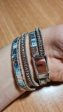Bracelet Jewelry Crystal Boho Layered Multiple ALLYES Bohemian Vintage Women Czech Double-Wrap