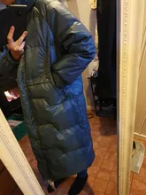 Down-Jacket Coat Yellow Winter Women Outerwear Snow FTLZZ Warm Blue Long 90%White-Duck-Down