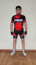 STRAVA-ropa de ciclismo para hombre, camiseta transpirable de manga corta, de secado rápido