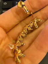 Bohemian sin Piercing para la oreja, de estrás de cristal Cuff Wrap Clip de perno pendientes para mujer niña moda pendientes joyas Bisutería