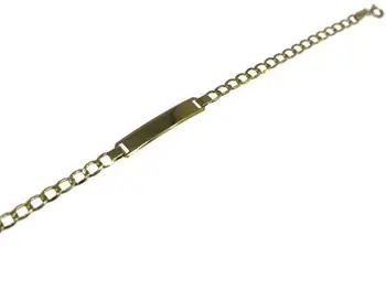 

Fallow Sterling yellow gold bracelet with identity plate