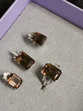 JewelryPalace-Anillo de cóctel ajustable de Plata de Ley 925, sortija de corte esmeralda de 6 quilates, zultanita de imitación Nano, cambio de Color, diasporo abierto