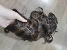 ALAN EATON-Peluca de cabello sintético para mujer afroamericana, cabellera artificial largo ondulado con flequillo, color negro, marrón y dorado, resistente al calor