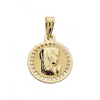 

Medal 18k gold Virgin Nina 17mm. Round [9002]