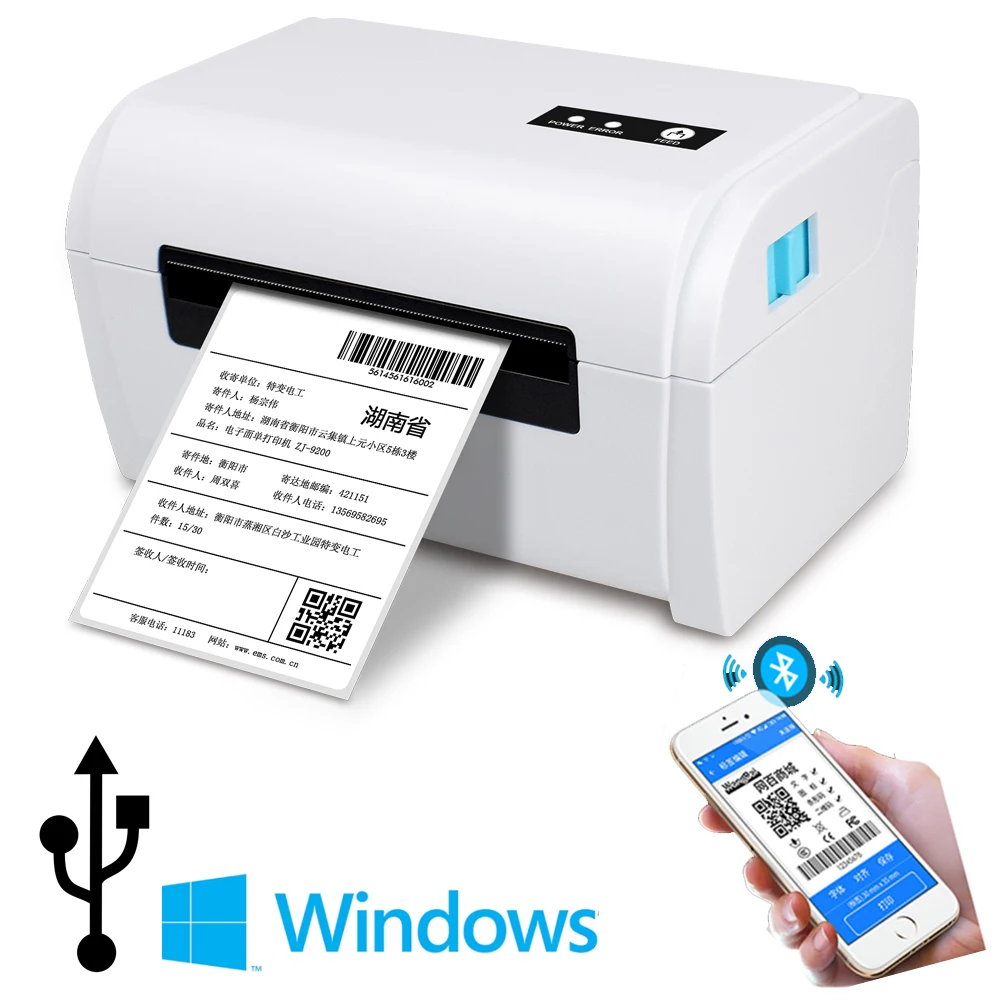 4 Inch Thermal Barcode Printer Pengiriman Label Printer 100*150 Up USPS Pengiriman Express Label Printer