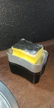Soap-Dispenser Sponge Caddy Washing-Sponge Kitchen Creative New 2-In-1 with Manual-Press