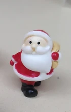 Resin Figurines Decor Christmas-Decoration Snow-Landscape-Model-Ornaments Miniatures