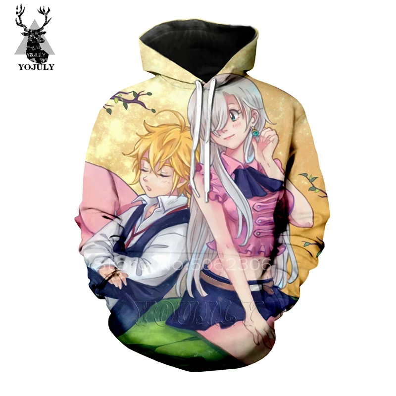 Nanatsu No Taizai hoodies lil peep autumn men's hoodie lil peep sweatshirt off white 3D Harajuku streetwear stranger things A21