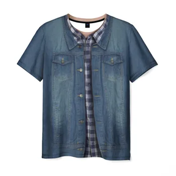 

Men's T-shirt 3D denim