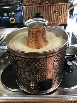 Турецкий Арабский медный горячий песок кофе машина