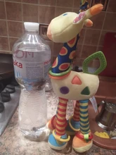 Nueva llegada suave jirafa Handbells sonajeros de bebé desarrollo manejar juguetes vendedores calientes con juguete mordedor para bebé