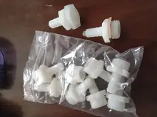 Pipe-Fitting Copper Hex-Lock Female Thread Hexagonal 5pcs Nuts Shank-Cap 1/8-3/4