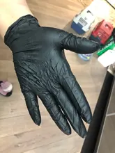 100 unids/lote desechables de nitrilo guantes de trabajo de preparación de alimentos de cocina guantes de cocina impermeable servicio limpieza guantes de seguridad