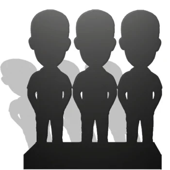 

Figurine exclusive gift photo 30 cm-3 person