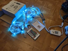 Tira de luces LED RGB 5050 con WIFI, cinta Flexible de diodo con aplicación WIFI para adaptador Alexa + tira, 5M-30M, 2835