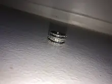 Anillo de plata elegante con diamantes de imitación para mujer, anillos de amor anchos para mujer, sortija de compromiso de boda, anillos joyas regalos