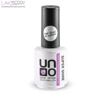 

Верхнее покрытие «Uno» SUPER SHINE без липкого слоя, 15 мл