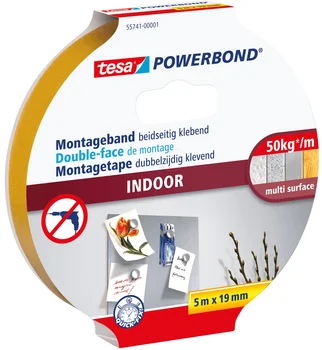 

Double sided tape Tesa, mounting, for internal work, 5 m x 19mm