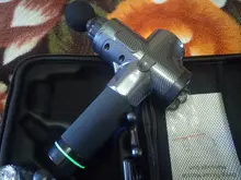 Pistola de masaje recargable con pantalla LCD, masajeador muscular de percusión de tejido profundo para alivio del dolor, masajeador corporal eléctrico de mano, nueva