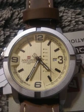 NAVIFORCE-reloj de cuarzo deportivo para hombre, cronógrafo de pulsera de cuero, estilo militar, informal, con fecha, marca de lujo, 2019