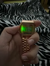 Reloj Digital de lujo de oro rosa para mujer, pulsera electrónica LED de acero ultrafino, luminoso